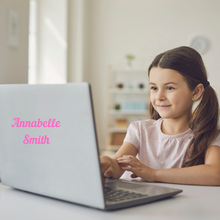 Load image into Gallery viewer, Laptop Name Labels - Tablet Name Decals