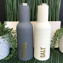Load image into Gallery viewer, 2 x Electric Salt & Pepper Grinders with Labels