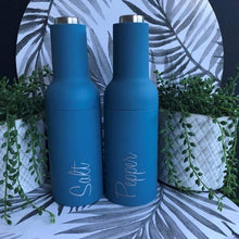 Load image into Gallery viewer, 2 x Electric Salt & Pepper Grinders with Labels