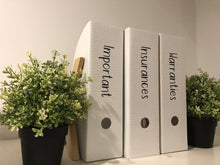 Load image into Gallery viewer, Custom Home Organisation Decals/Lables - Streamline Your Space with Style and Precision