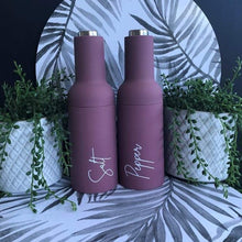 Load image into Gallery viewer, 2 x Electric Salt & Pepper Grinders with Labels