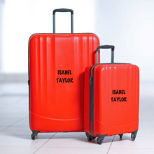 Load image into Gallery viewer, Personalised Suitcase Decals - Custom Vinyl Stickers for Travellers &amp; Kids
