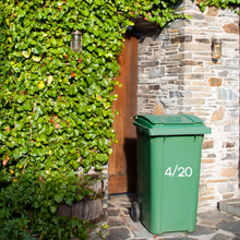 Load image into Gallery viewer, Wheelie Bin Decals - House Number &amp; Street
