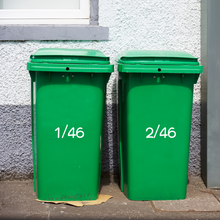 Load image into Gallery viewer, Wheelie Bin Decals - House Number &amp; Street
