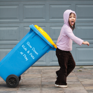 Wheelie Bin Decals - Safety