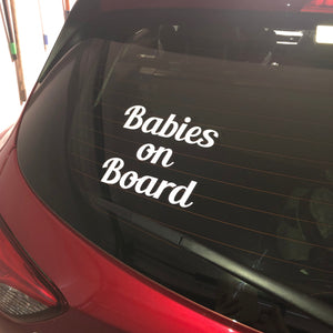 Adorable Car Decals for Babies, Children, Grandkids and Pets
