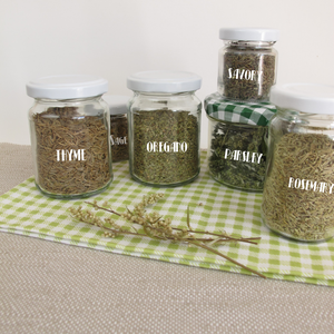 Herb and Spice Jar Decals/Labels - Organise Your Kitchen with Style and Functionality