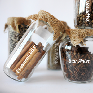 Herb and Spice Jar Decals/Labels - Organise Your Kitchen with Style and Functionality