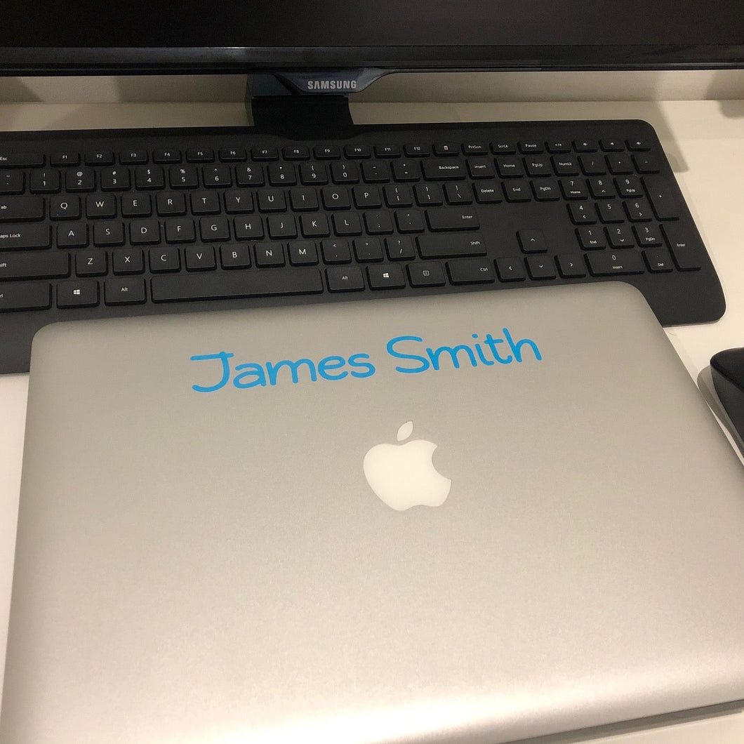 Laptop Name Labels Live Laugh Label